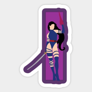 Psylocke Corner Box Sticker